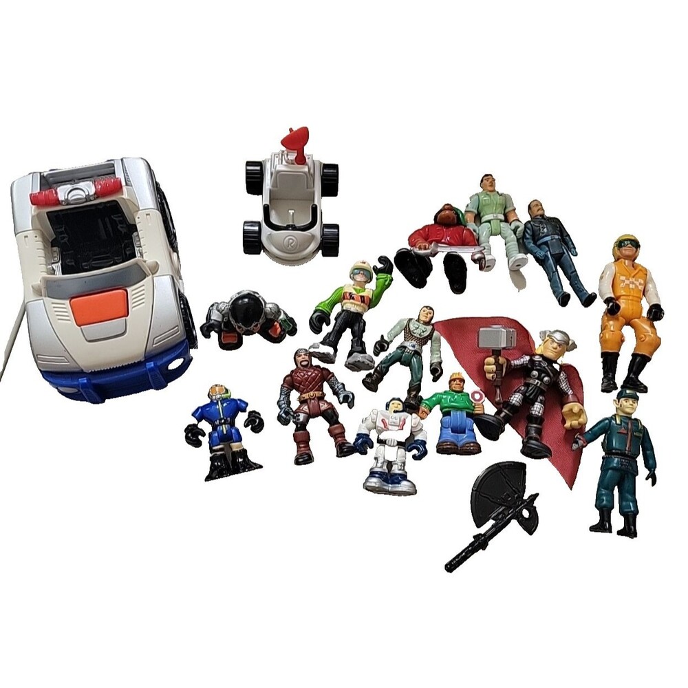 Vtg Rescue Heroes Micro Adventures Mini Figures Fisher price Mixed lot